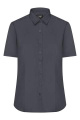 Ladies' Shirt Short-Sleeved Poplin, carbon