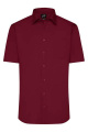 Men's Shirt Short-Sleeved Poplin, wine