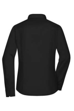 Ladies' Shirt Long-Sleeved Micro-Twill, black – James & Nicholson (4)