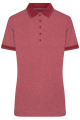 Ladies' Heather Polo, wine-melange/wine