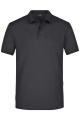 Men's Elastic Polo Piqué, black