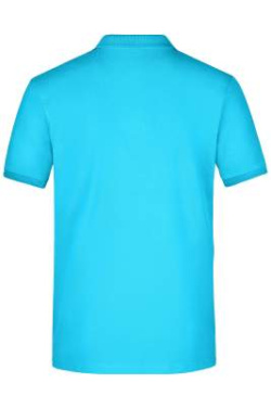 Men's Elastic Polo Piqué, turquoise – James & Nicholson (4)