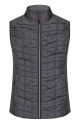 Ladies' Knitted Hybrid Vest, grey-melange/anthracite-melange