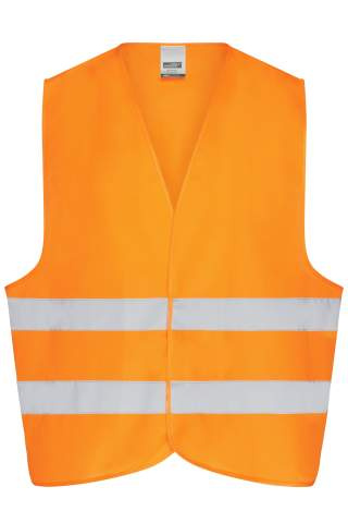 Safety Vest Adults, fluorescent-orange – James & Nicholson (1)