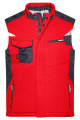 Craftsmen Softshell Vest – STRONG, red/black