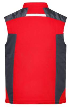 Craftsmen Softshell Vest – STRONG, red/black – James & Nicholson (4)