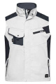 Workwear Vest – STRONG, white/carbon