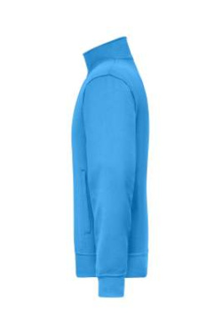 Workwear Sweat Jacket, aqua – James & Nicholson (2)