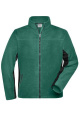 Men's Workwear Fleece Jacket – STRONG, dark-green/black