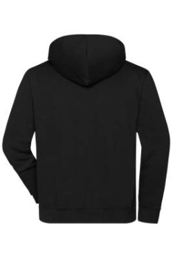 ORGANIC Workwear Half-Zip Hoody OCS Blended, black – James & Nicholson (4)