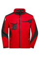 Workwear Softshell Jacket – STRONG, red/black