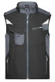 Workwear Softshell Vest – STRONG, black/carbon