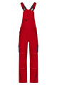 Workwear Pants with Bib, red/navy