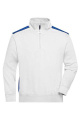 Workwear Half-Zip Sweat, white/royal