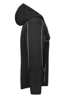 Workwear Softshell Padded Jacket - SOLID, black – James & Nicholson (3)