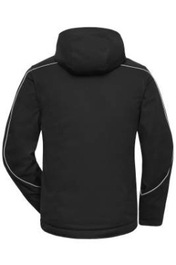 Workwear Softshell Padded Jacket - SOLID, black – James & Nicholson (4)