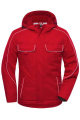 Workwear Softshell Padded Jacket - SOLID, red