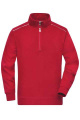 Workwear Half-Zip Sweat - SOLID, red