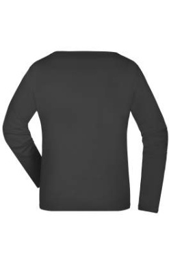 Mittelschweres Langarmshirt für Damen, black - James & Nicholson (4)