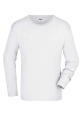 Mittelschweres Langarmshirt für Herren, white