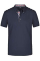 Men's Plain Polo, navy/red-navy-white