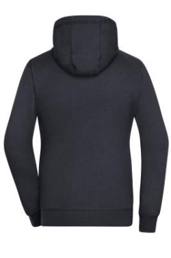 Ladies' Lifestyle Zip-Hoody, black/grey-heather – James & Nicholson (4)
