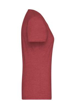 Ladies' Heather T-Shirt, wine-melange – James & Nicholson (3)
