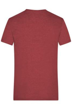 Men's Heather T-Shirt, wine-melange – James & Nicholson (4)