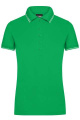 Ladies' Polo, fern-green/white