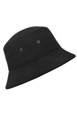 Fisherman Piping Hat, black/black – Myrtle Beach (3)