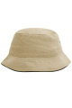Fisherman Piping Hat, khaki/black