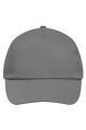 5 Panel Promo Cap Lightly Laminated, dark-grey