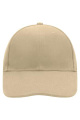 6 Panel Cap Laminated, beige