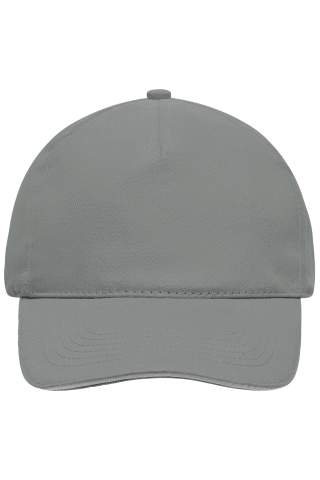 5 Panel Cap mit kontrastfarbener Schirmkante, dark-grey/light-grey - Myrtle Beach (1)