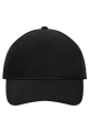 5 Panel Cap Heavy Cotton, black