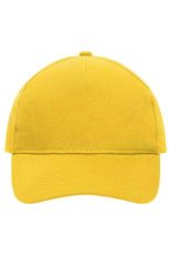 5 Panel Cap Heavy Cotton, gold-yellow