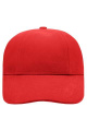 Turned 6 Panel Cap Laminated, red