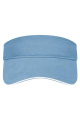 Sonnenvisier mit kontrastfarbener Kante, light-blue/white
