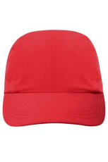3 Panel Cap, red