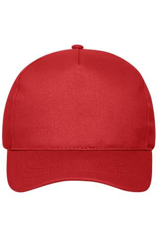 5 Panel Cap Organic Cotton, red – Myrtle Beach (1)