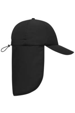 6 Panel Cap with Neck Guard, black – Myrtle Beach (3)