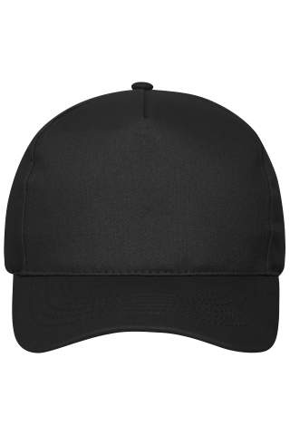 5 Panel Cap Organic Cotton, black – Myrtle Beach (1)