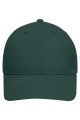 6 Panel Cap Organic Cotton, smoky-green