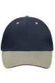 5 Panel Cap mit kontrastfarbener Schirmkante, navy/beige/navy