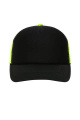 5 Panel Retro Mesh Cap, black/neon-yellow