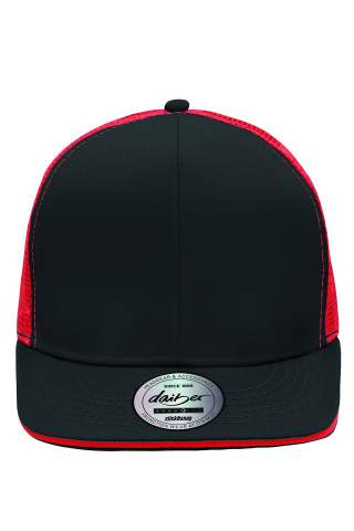 Pro Cap Mesh 6 Panel, black/red – Myrtle Beach (1)