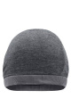 Heather Summer Beanie, black-melange/dark-grey