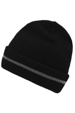 Reflective Beanie, black/silver – Myrtle Beach (2)