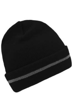 Reflective Beanie, black/silver – Myrtle Beach (3)