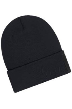 Beanie with Patch (10cm x 5 cm) - Thinsulate, black – Myrtle Beach (3)